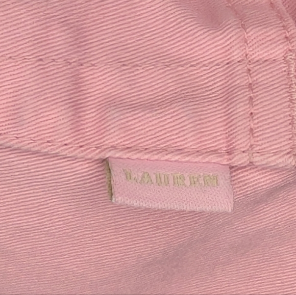Lauren Ralph Lauren Women's Size 16 Pink Denim Style Cotton Skirt Pockets - Picture 3 of 7